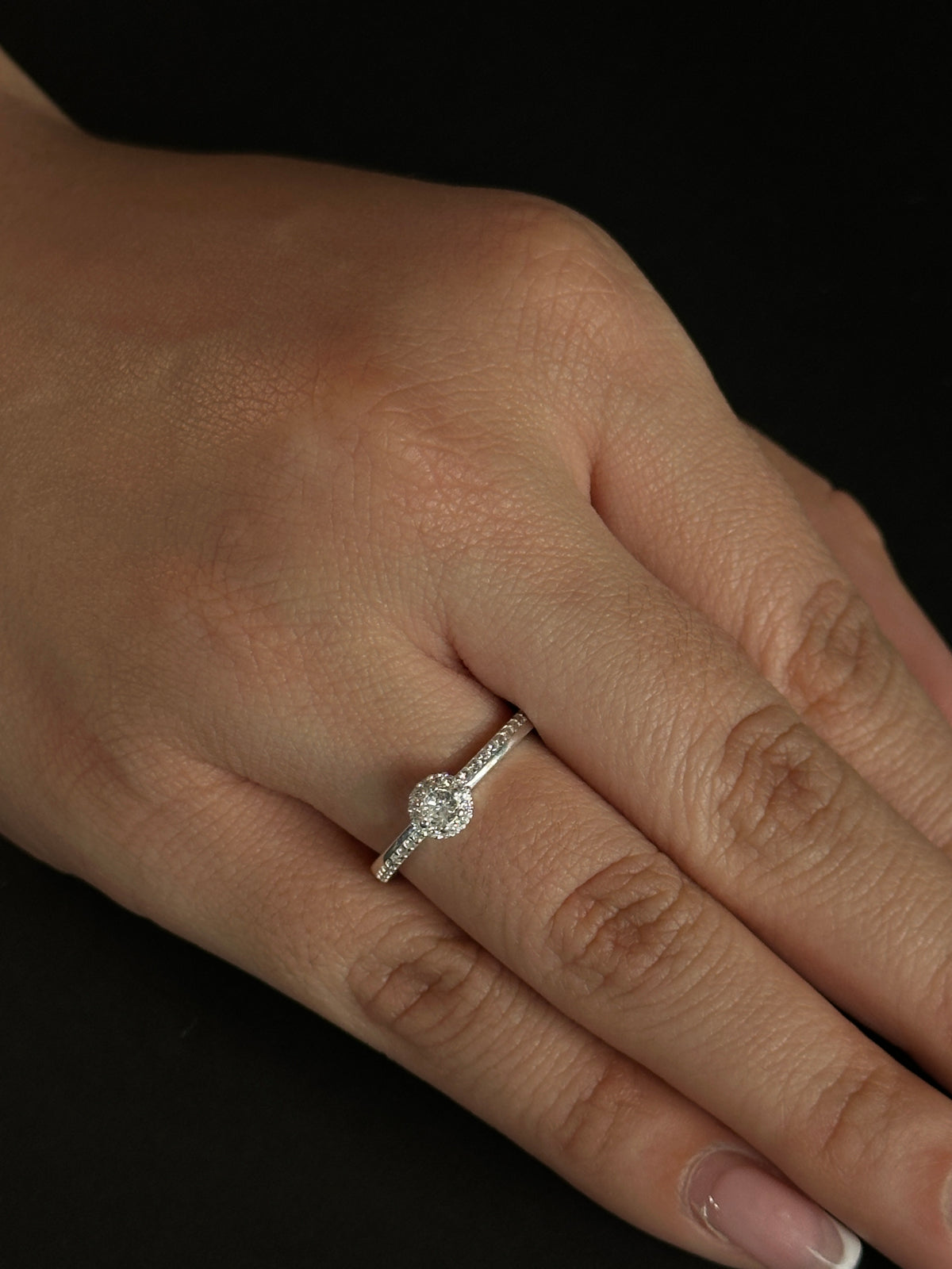 Anillo Imperial Halo en Plata Ley 925
