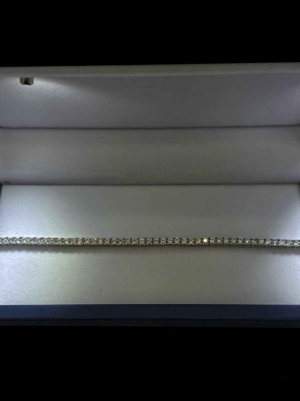 Pulsera Tennis en Plata - 18cm - Ley 925