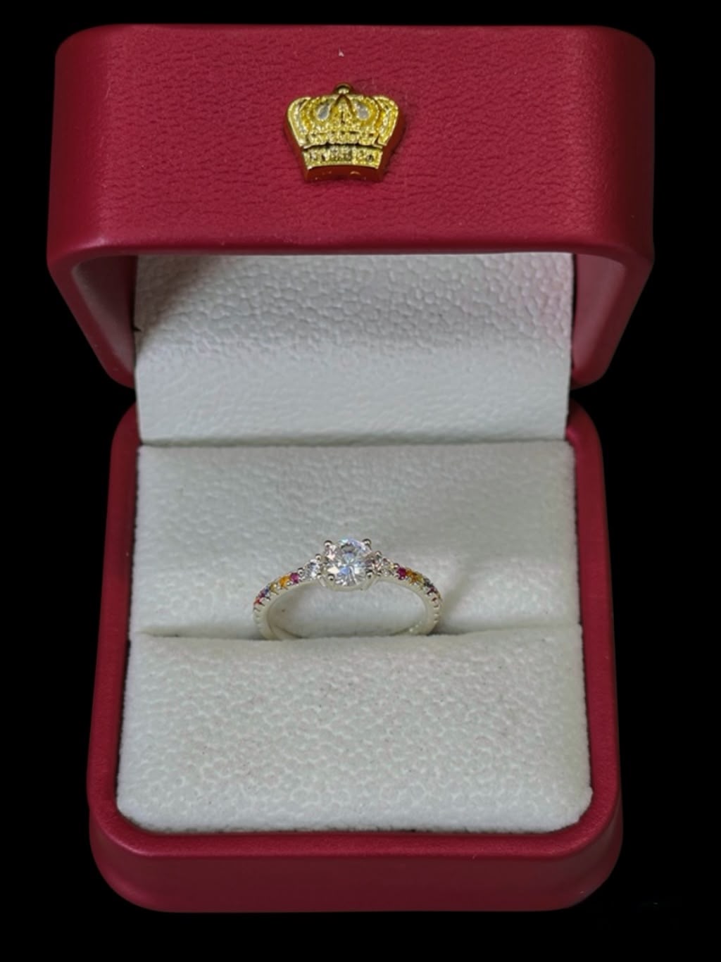 Anillo Multicolor con Circones en Plata Ley 925