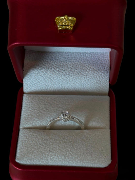 Anillo Imperial Halo en Plata Ley 925