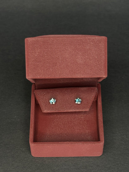 Topos en Plata Ley 925 con Topacio London Blue Natural