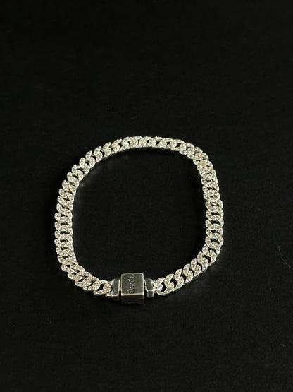 Pulsera Pandora Cubana - 20 cm -  Plata Ley 925