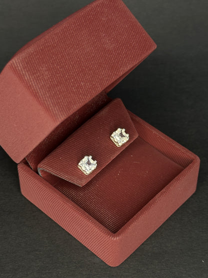 Topos Solitario Cuadrado Grande en Plata Ley 925