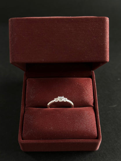 Anillo Trilogía Plateada en Plata Ley 925