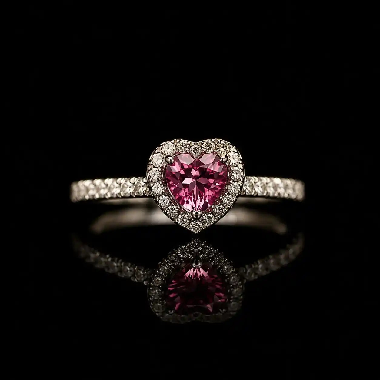 Anillo topacio rosa