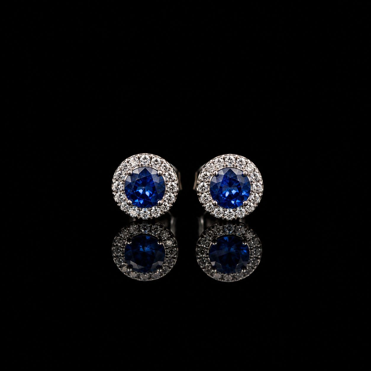 Aretes piedra azul
