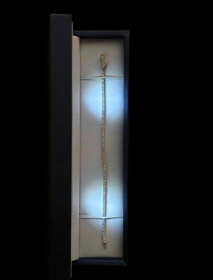 Pulsera Tennis en Plata - 18cm -  Ley 925