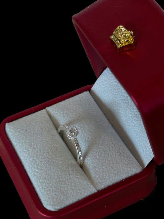 Anillo Imperial Halo en Plata Ley 925