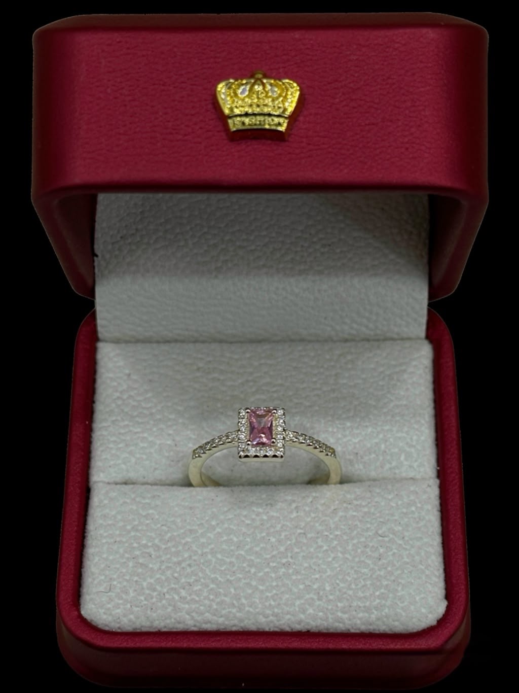 Anillo Princesa Halo en Plata Ley 925