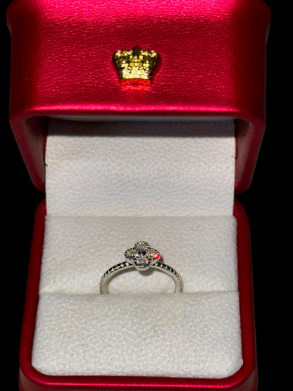 Anillo Van Cleef con Circones en Plata Ley 925